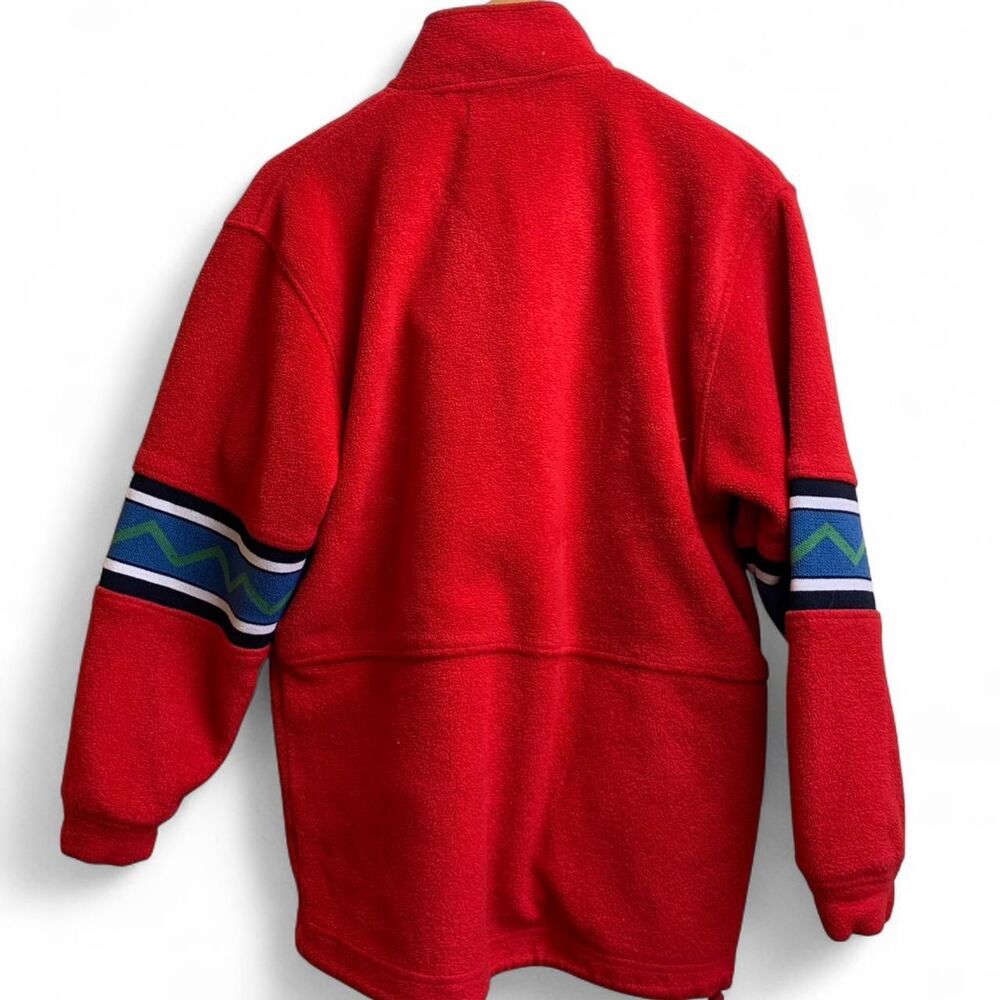 Paco company vintage 90s fleece sweater sm/med red - Picture 2 of 8